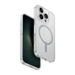 Cover Iphone 16 Pro Hybrid Magclick Charging Combat Uniq - Lucent (Clear)